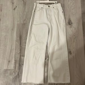 Zara white mom jeans